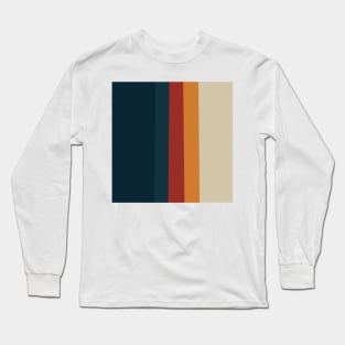 Vintage Style Retro Stripes Long Sleeve T-Shirt